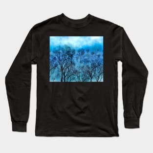 Trees - from the Blue Phase by artist J.M Long Sleeve T-Shirt